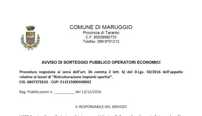 avviso sorteggio pubblico