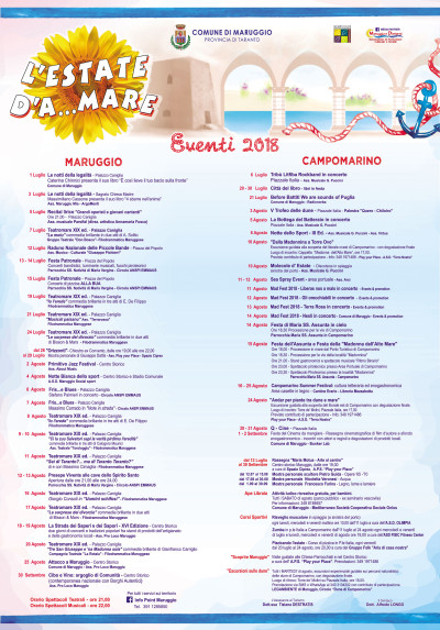 L'ESTATE D'A..... MARE 2018