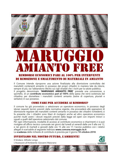 MARUGGIO AMIANTO FREE 