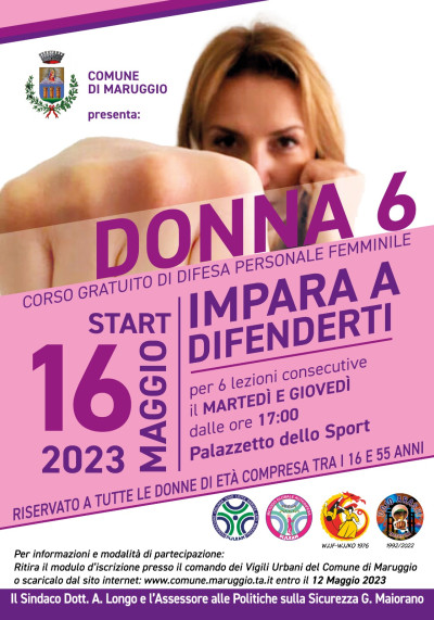 CORSO GRATUITO  DI AUTODIFESA PER DONNE