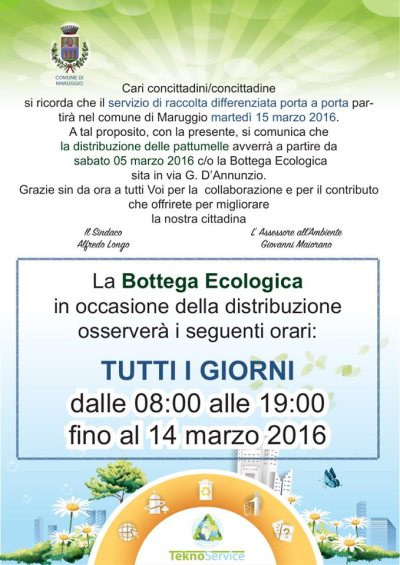 Raccolta differenziata porta a porta