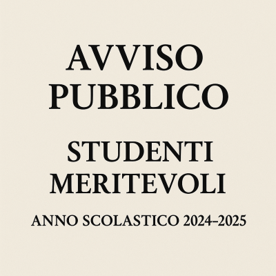 Indagine conoscitiva finalizzata all&rsquo;individuazione degli studenti meri...