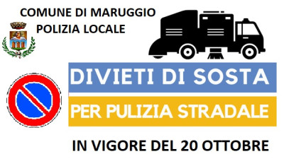 DIVIETO DI SOSTA PER SPAZZAMENTO STRADE